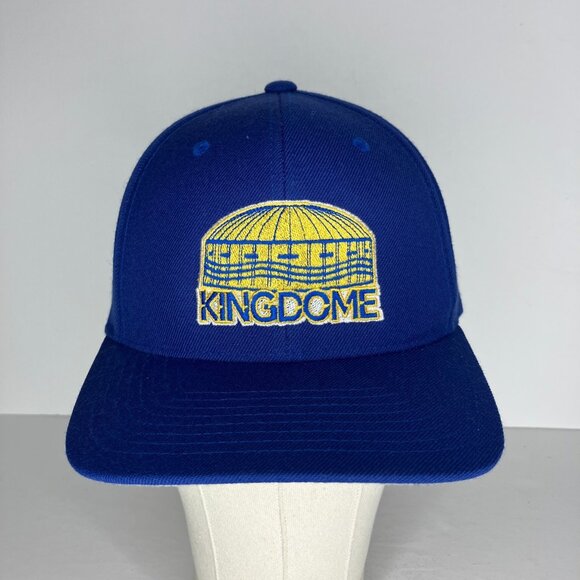 Vintage Kingdome Washington Blue Adjustable Hat Baseball Cap Seattle Mariners - Picture 1 of 8